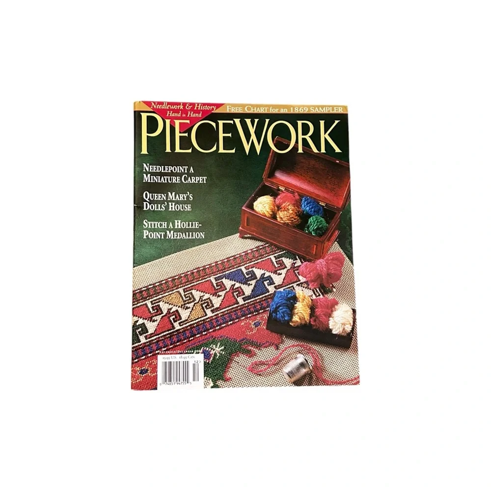 Piecework Magazine Complete Year 2000 Lot of 6 Vintage Knitting Needlework Art